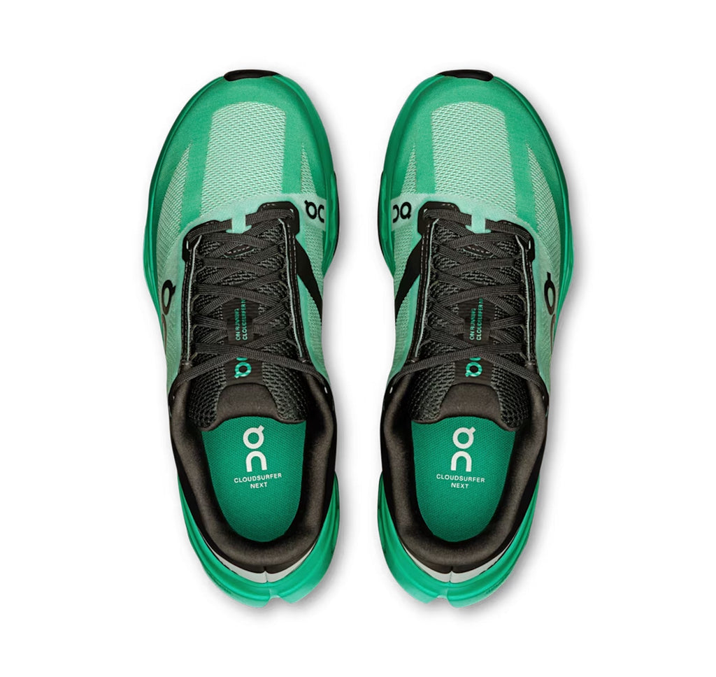 On Women's Cloudsurfer Next Mint/Black Running Shoes