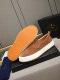 Prada Leather Slip-On Sneakers — hero
