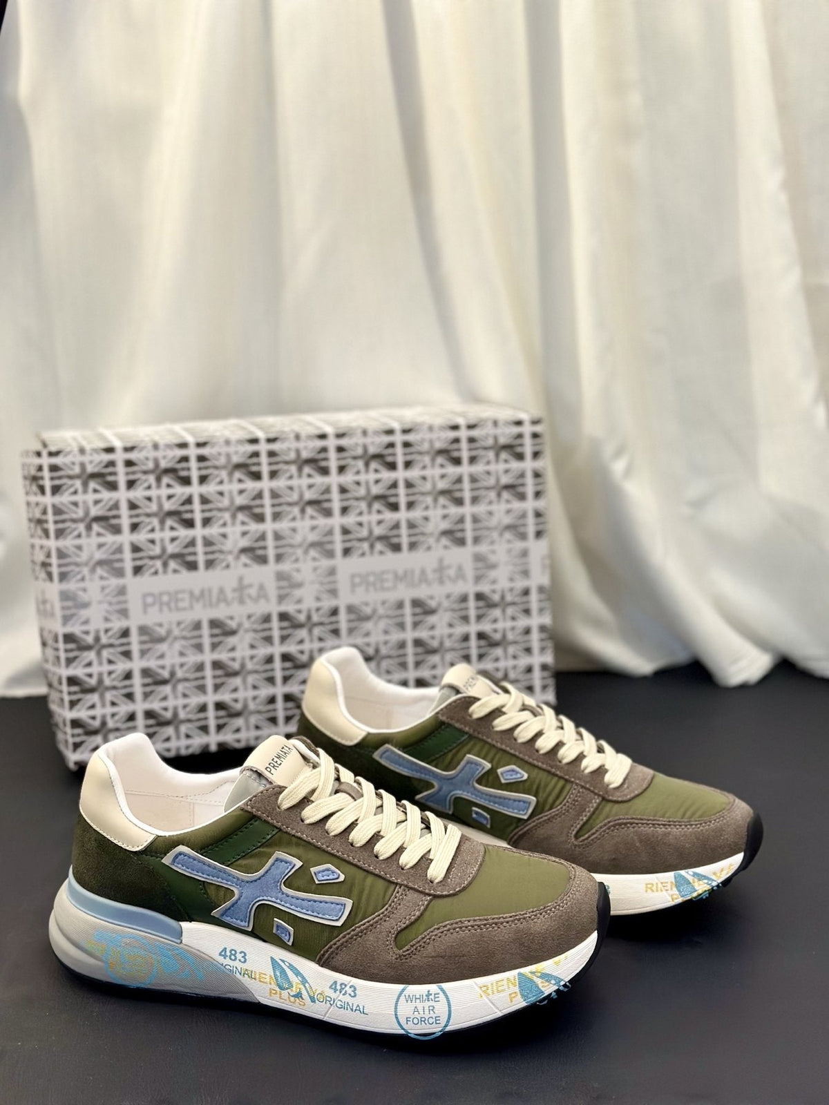 PREMIATA Layered Low-Top Sneakers — back
