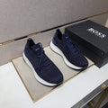 HUGO BOSS Men's Knit Lace-Up Sneakers — hero
